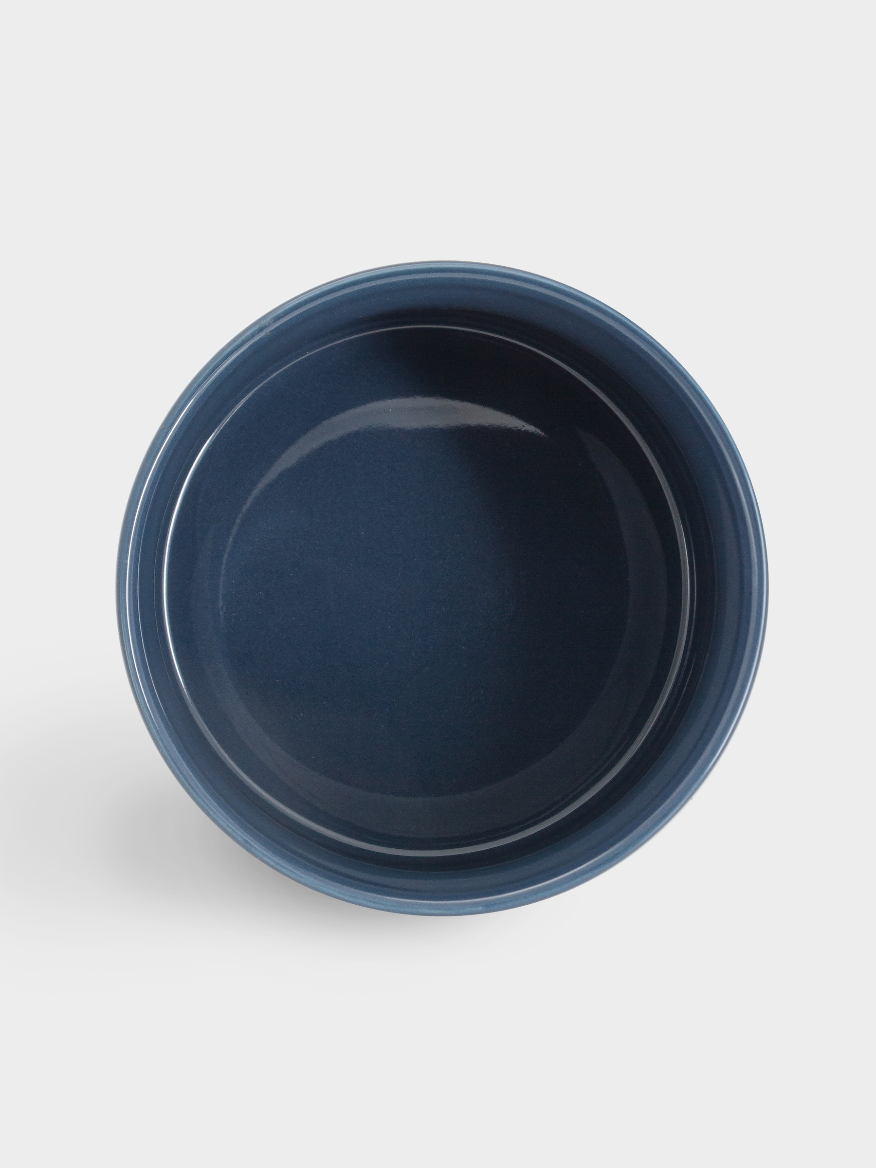 Форма для запекания, 10 см, 355 мл, фарфор P, круглая, синяя, Indulgence, image-3