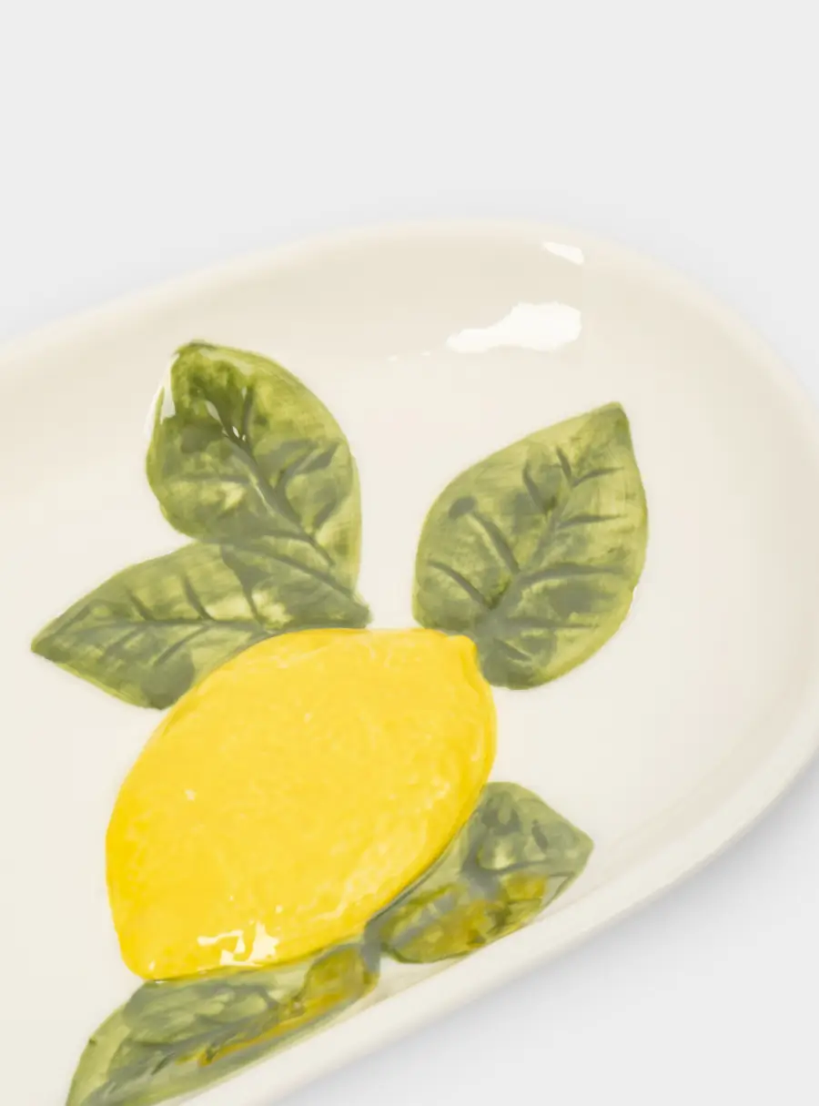 Блюдо, 32х16 см, фарфор P, овальное, молочное, Лимон, Limoncello, image-5