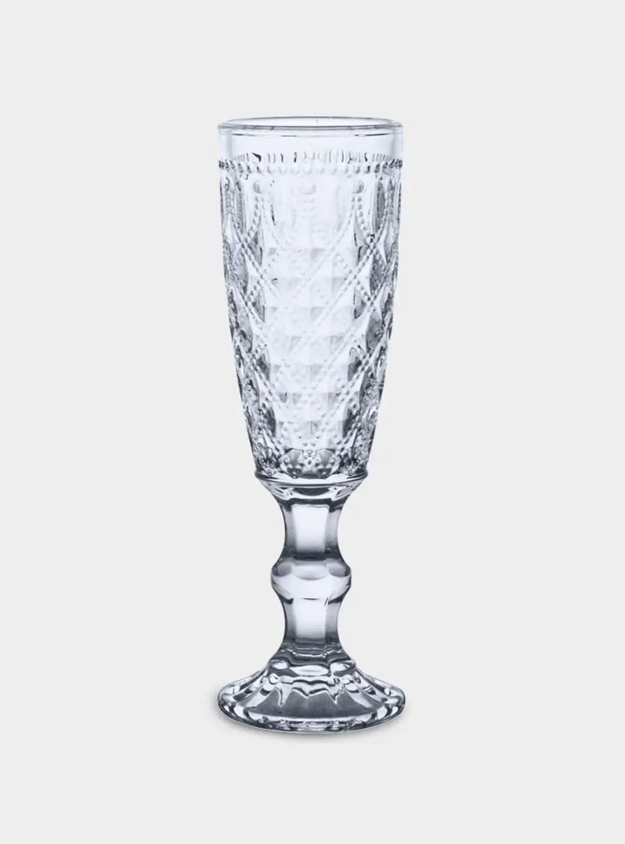 Набор бокалов для шампанского, 4 пр, 150 мл, стекло, голубые, Dubai ,image-1