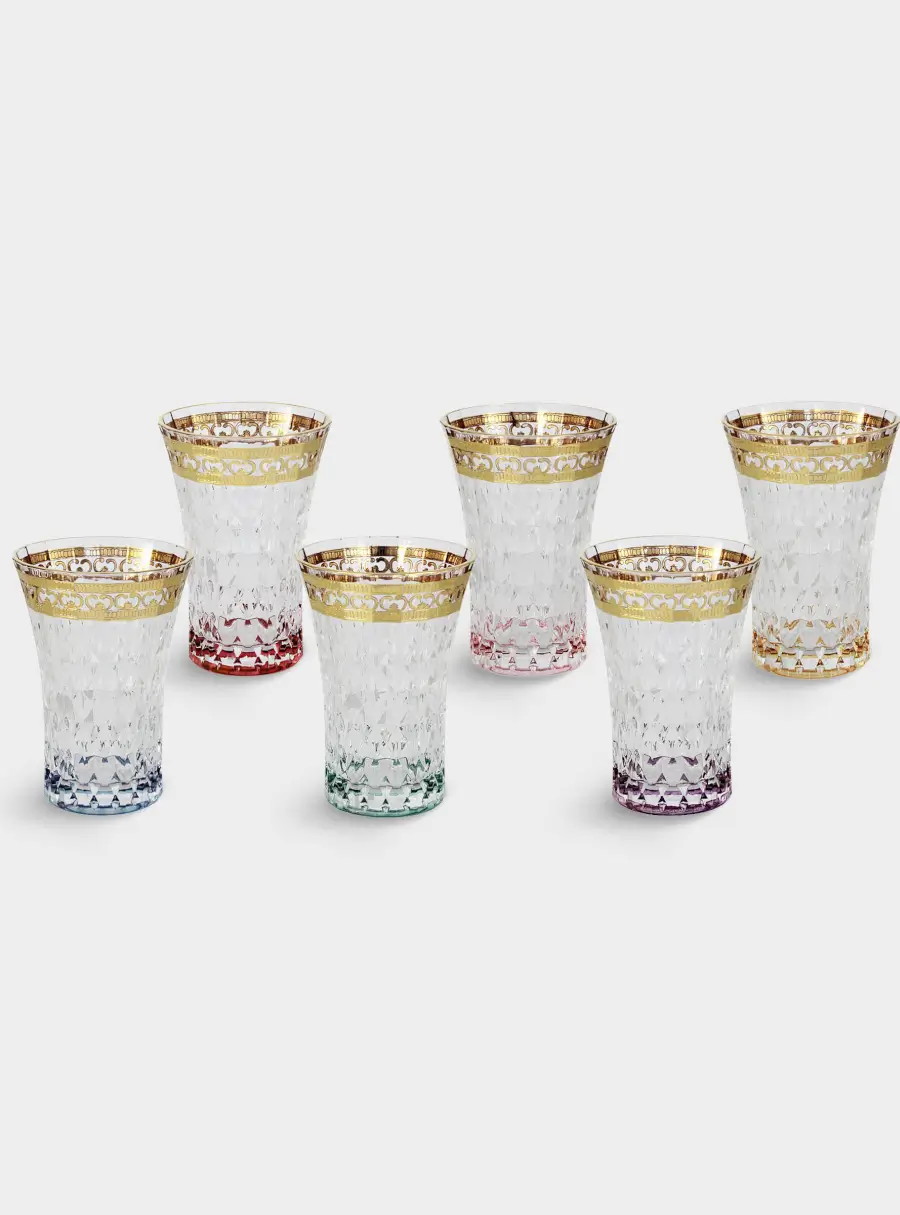 Набор стаканов для воды, 6 пр, 280 мл, Цветная Флоренция ,image-1