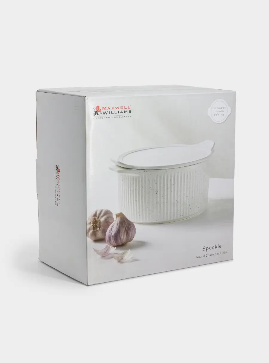 Кастрюля, 3 л, с крышкой, фарфор P, круглая, молочная, в крапинку, Speckle, image-7