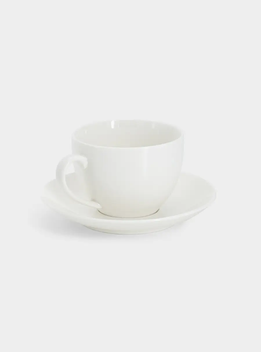 Пара чайная, 1 перс, 2 пр, 260 мл, фарфор P, белая, White Basics, image-1