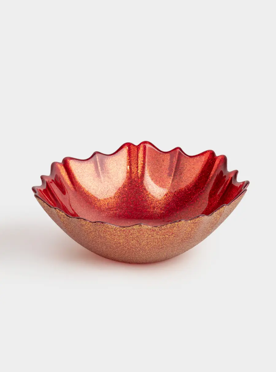 Салатник, 16х5 см, 450 мл, стекло, красный, Seville ,image-1