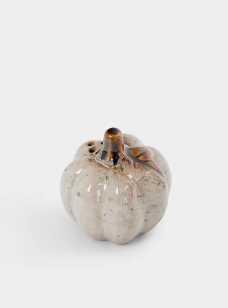 Емкость для соли или перца, 7 см, фарфор P, молочная, в крапинку, Тыква, Light pumpkin ,image-2