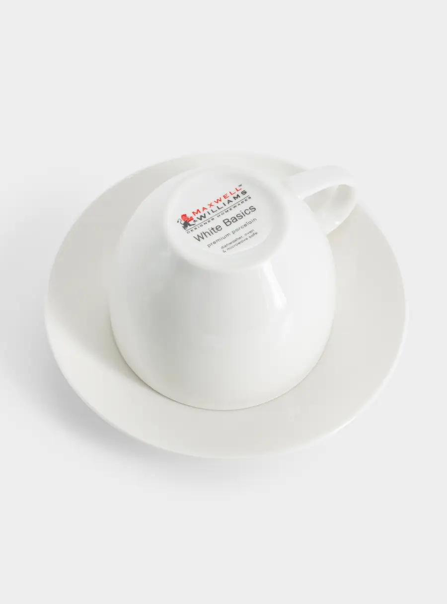 Пара чайная, 1 перс, 2 пр, 260 мл, фарфор P, белая, White Basics, image-3