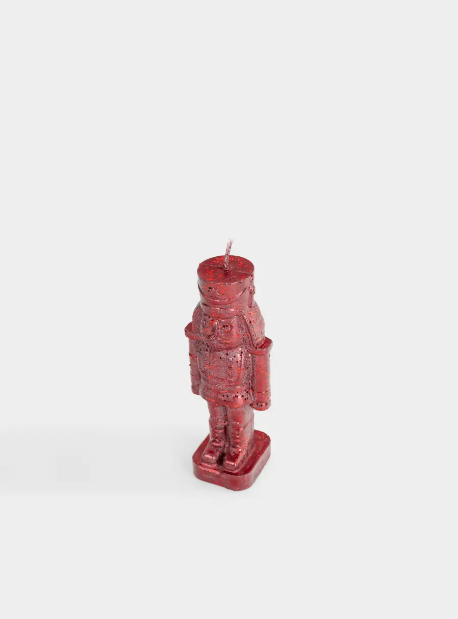 Свеча, 5x14 см, с блестками, красная, Щелкунчик, Nutcracker ,image-1