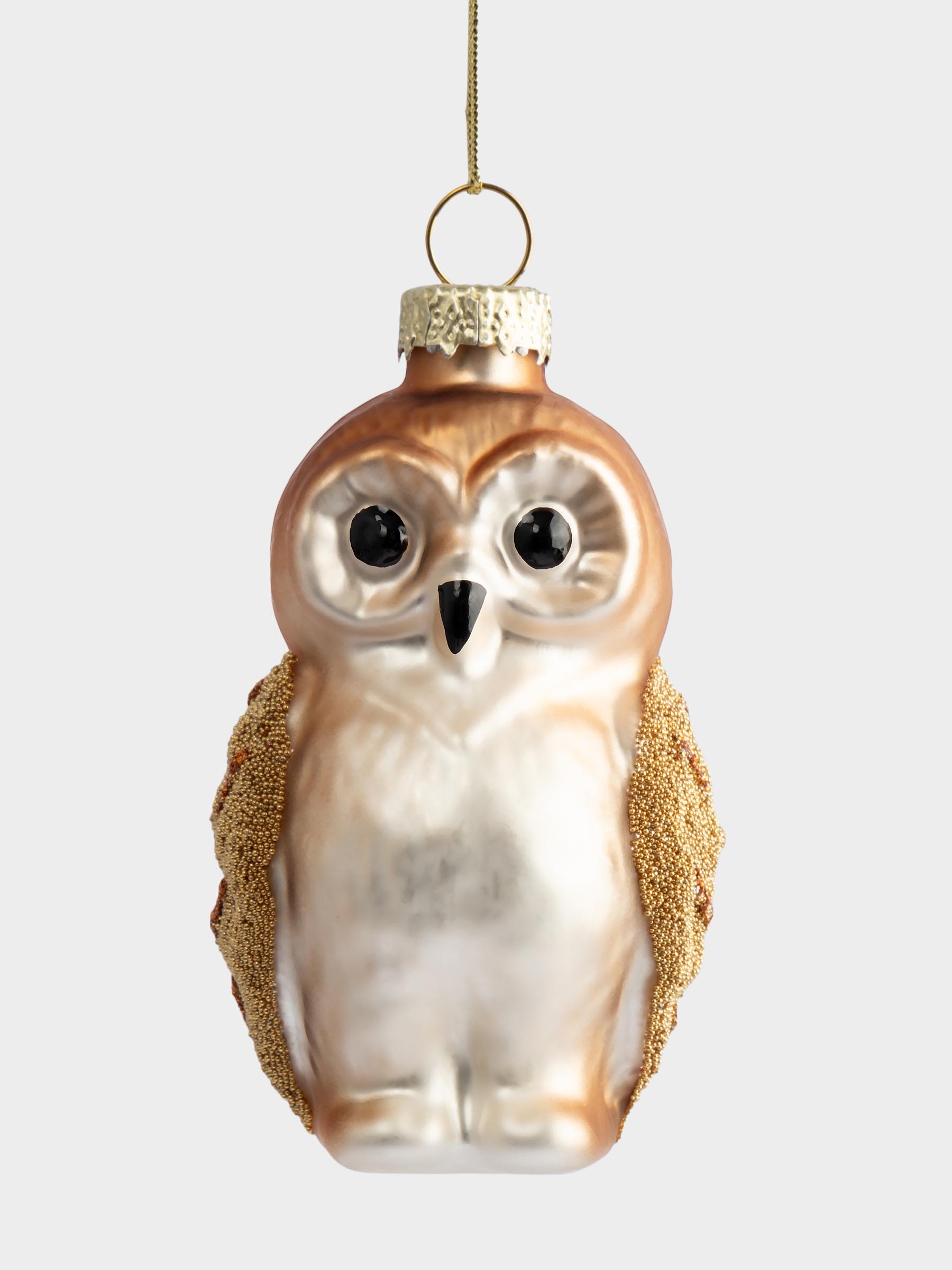 Игрушка елочная, 5х8 см, стекло, Сова, New year, image-2