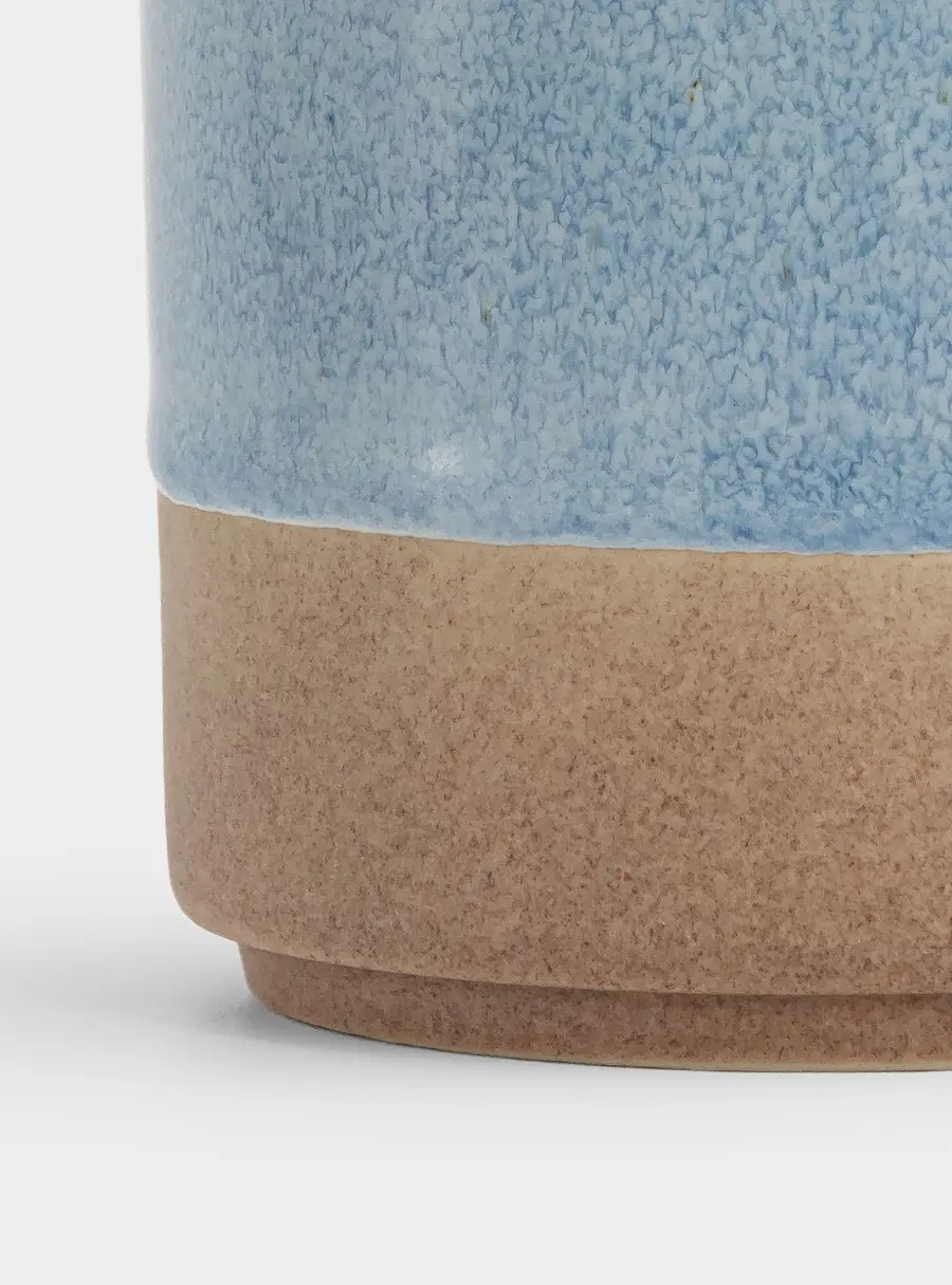 Кружка, 370 мл, керамика, бежево-голубая, в крапинку, Azurro, image-6