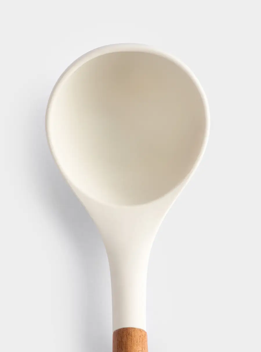 Половник, 31 см, силикон/дерево, молочный, Wenge ,image-2