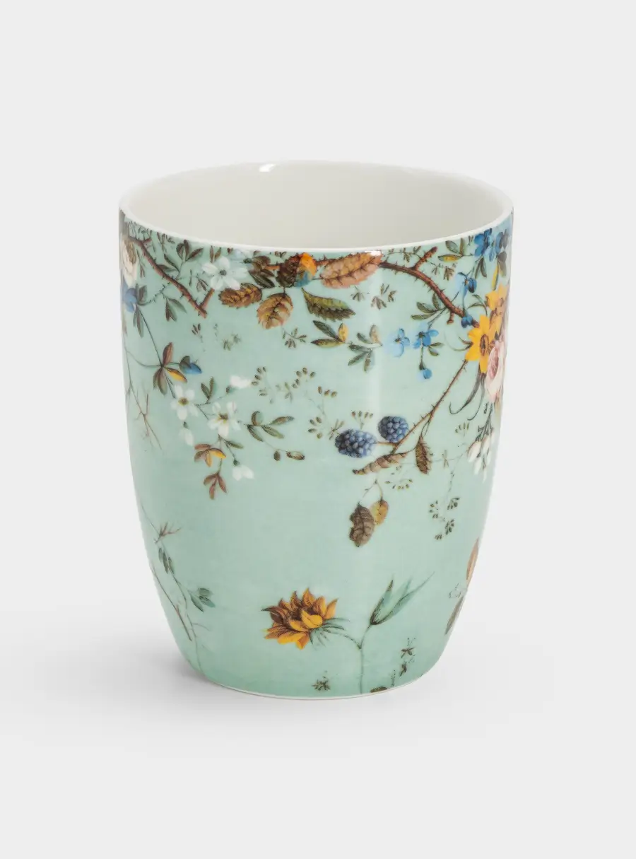 Кружка, 400 мл, фарфор F, голубая, Луговые цветы, William Kilburn, image-7