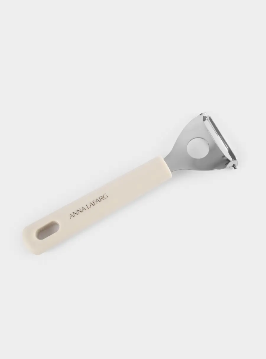 Овощечистка, 18 см, Т-образная, сталь/пластик, серо-бежевая, Universal, image-4