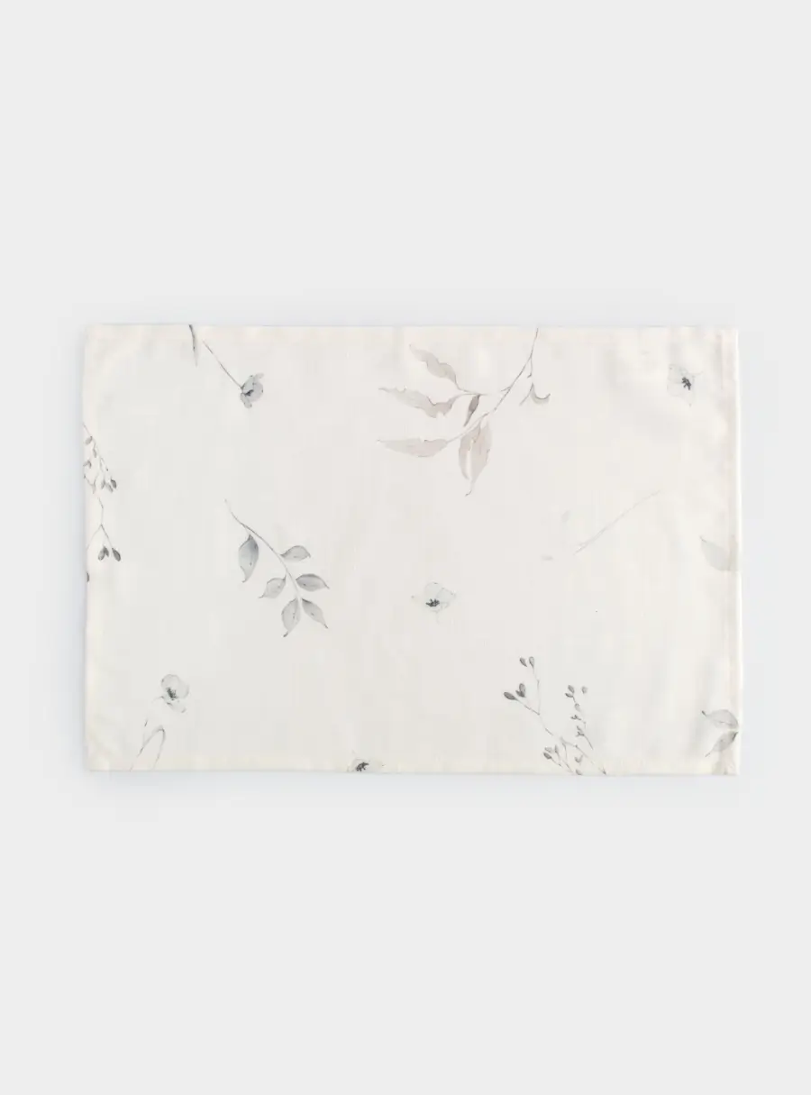 Салфетка под приборы, 30х45 см, полиэстер, молочная, Полевые цветы, Flower melody ,image-0