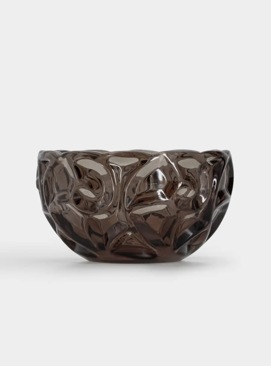 Салатник, 10х17 см, 1,1 л, стекло Р, коричневый, Узоры, Galaxy, image-5