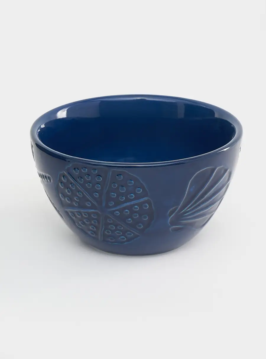 Набор, 2 пр, блюдо/салатник, керамика К, белое/синий, Синие кораллы, Blue Coral ,image-2