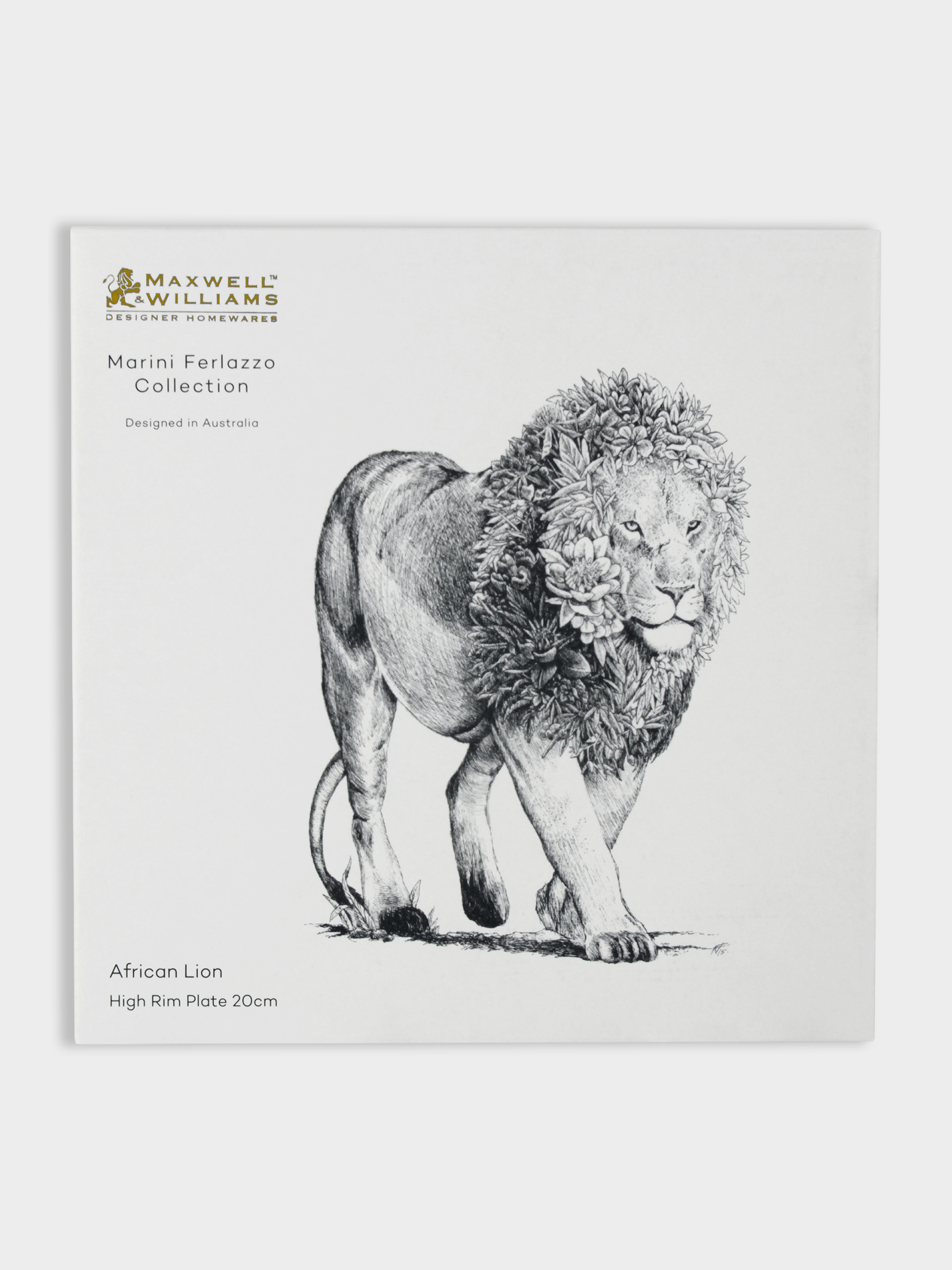 Тарелка, 20 см, Африканский лев, image-1