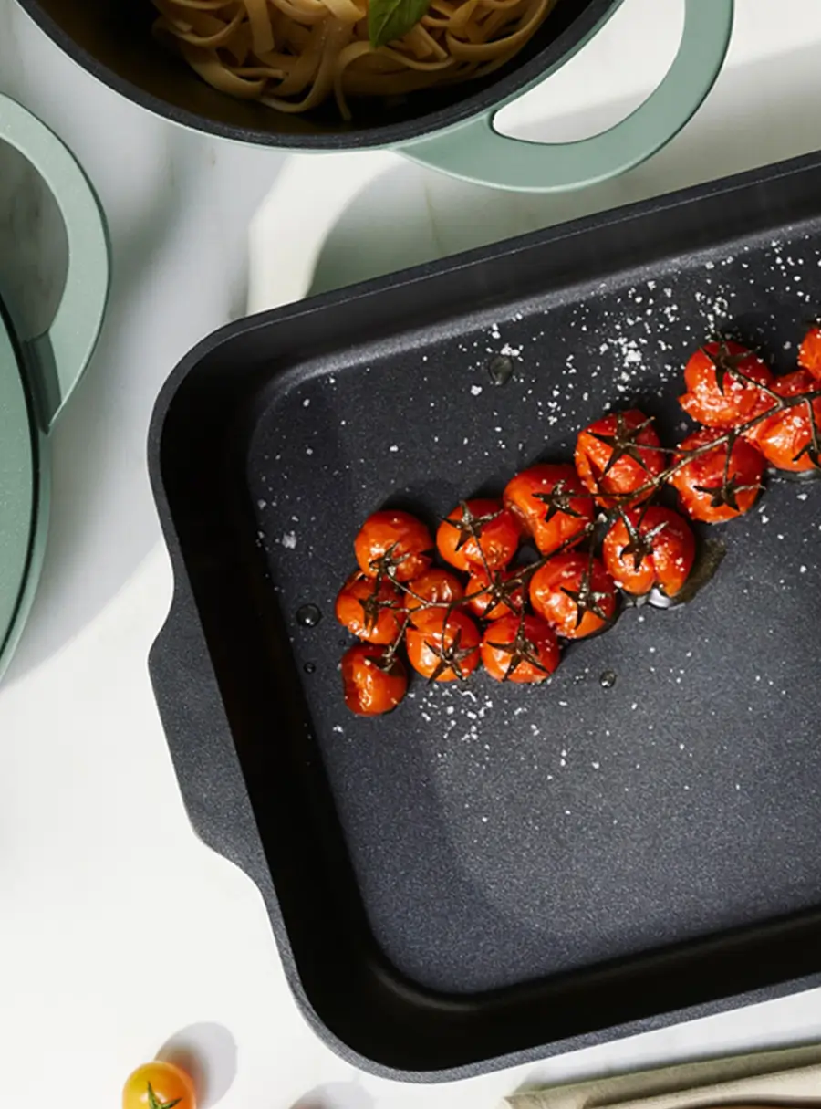 Форма для запекания, 34x26x5.5 см, зелёная, с покрытием, Agile, image-3