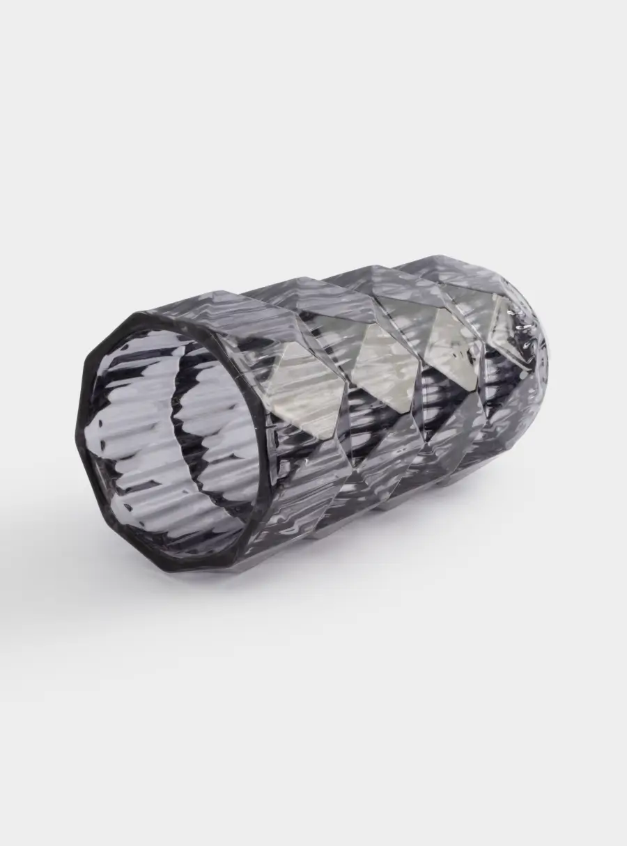 Ваза для цветов, 23 см, стекло, серая, Сanto ,image-3