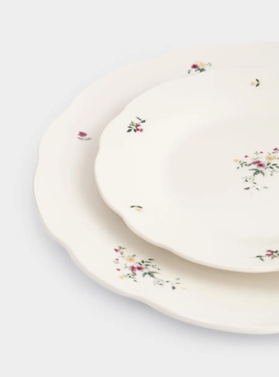 Сервиз обеденный, 6 перс, 18 пр, фарфор N, белый, Цветы, Meadow ,image-2
