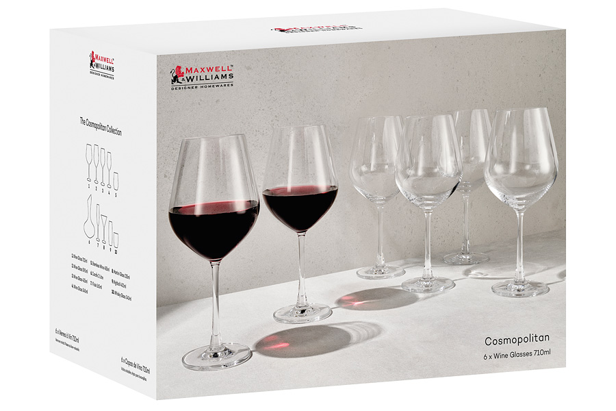 Набор бокалов для вина Cosmopolitan, 0,71л, 6 шт