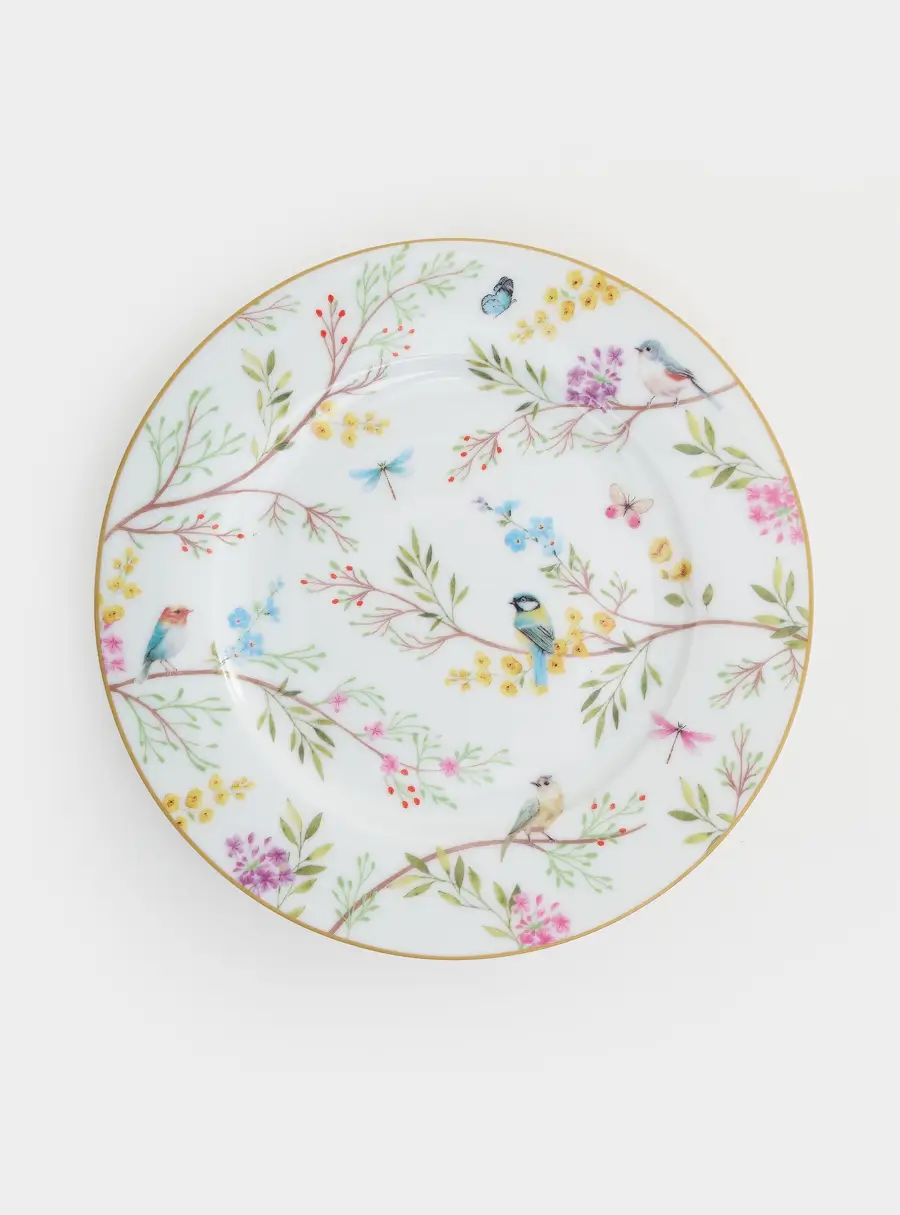 Тарелка закусочная, 19 см, Пение птиц ,image-0
