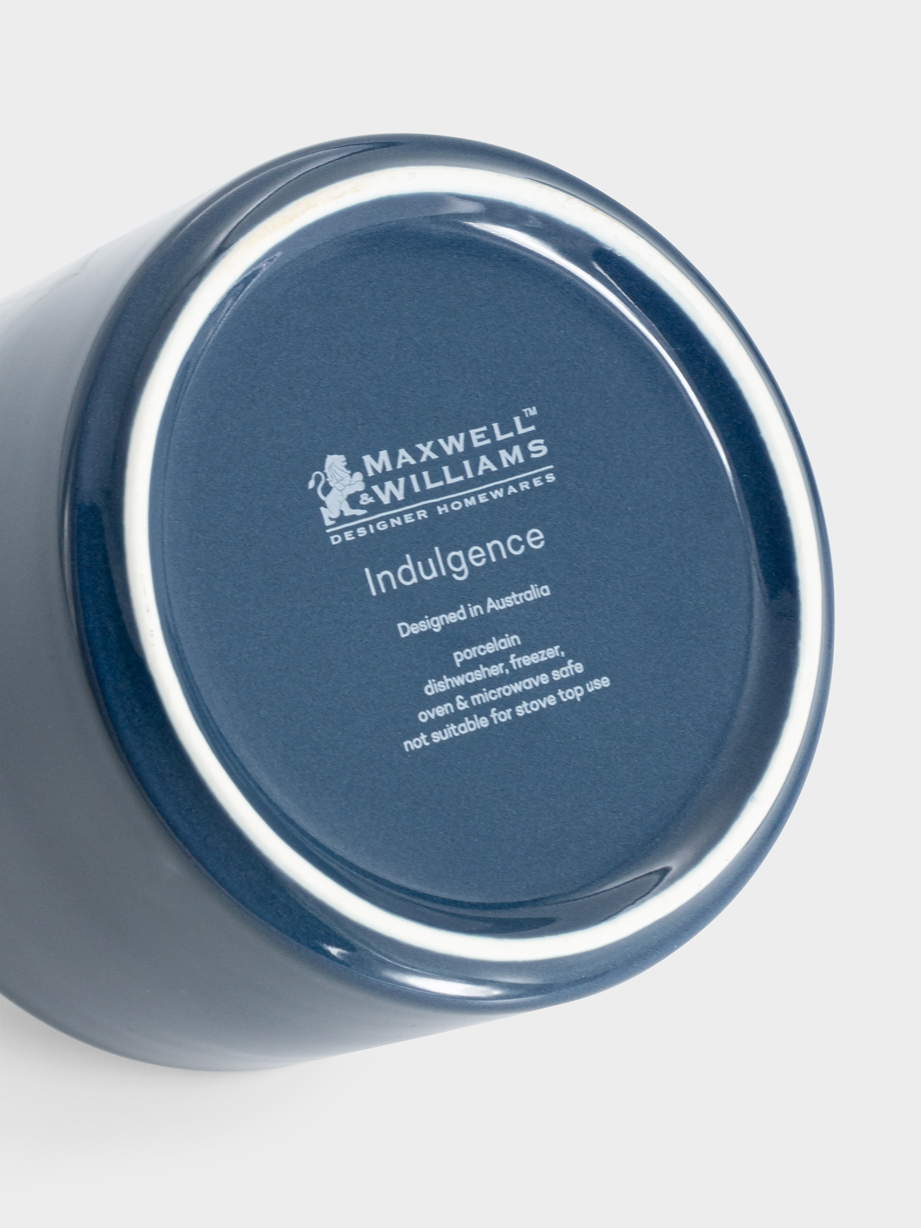 Форма для запекания, 10 см, 355 мл, фарфор P, круглая, синяя, Indulgence, image-2