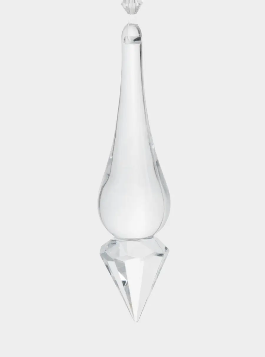 Украшение декоративное, 29 см, подвесное, акрил/металл, Звезда с кристаллом, Event ,image-2