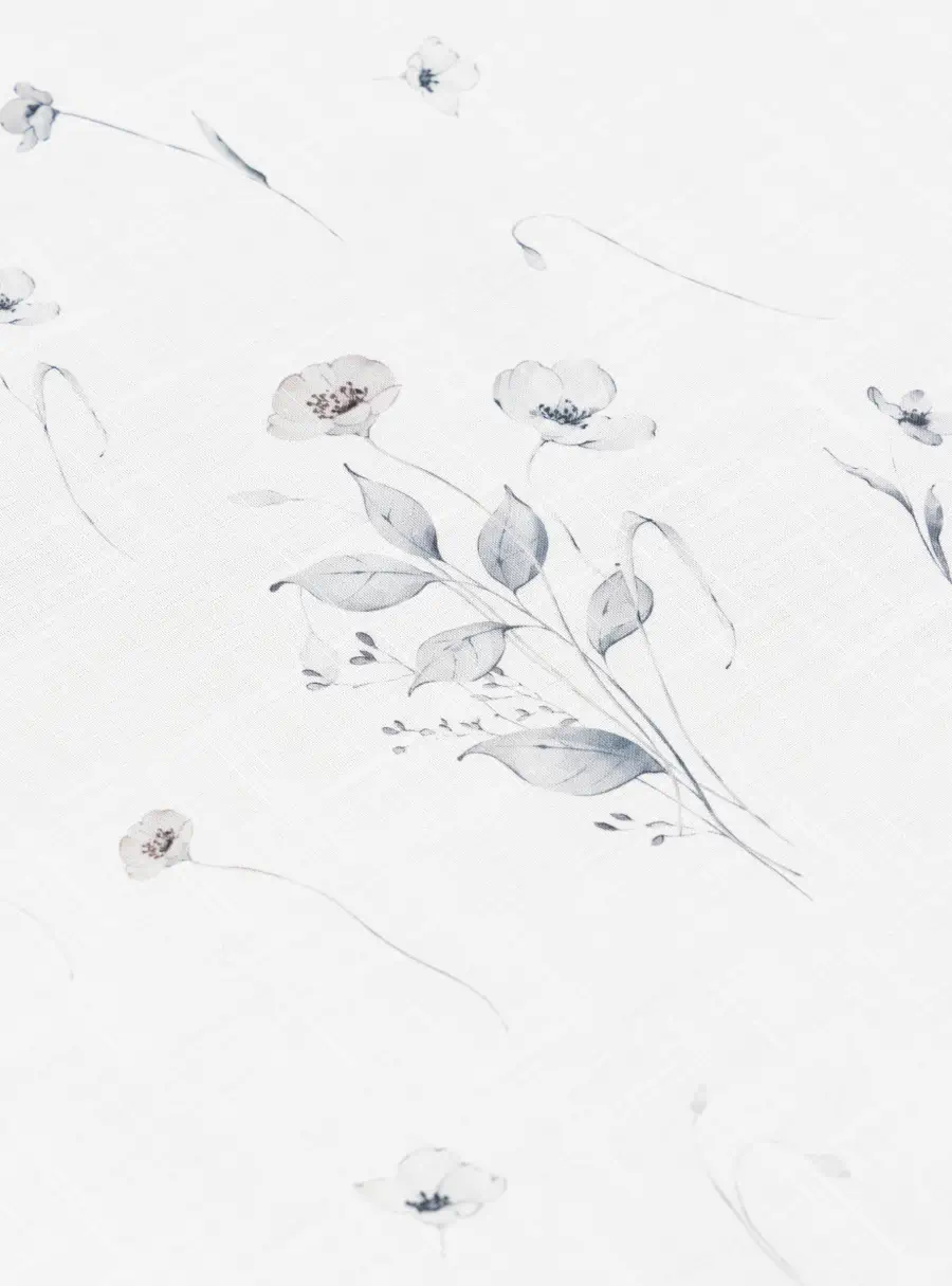 Скатерть, 160х160 см, полиэстер, молочная, Полевые цветы, Flower melody, image-4