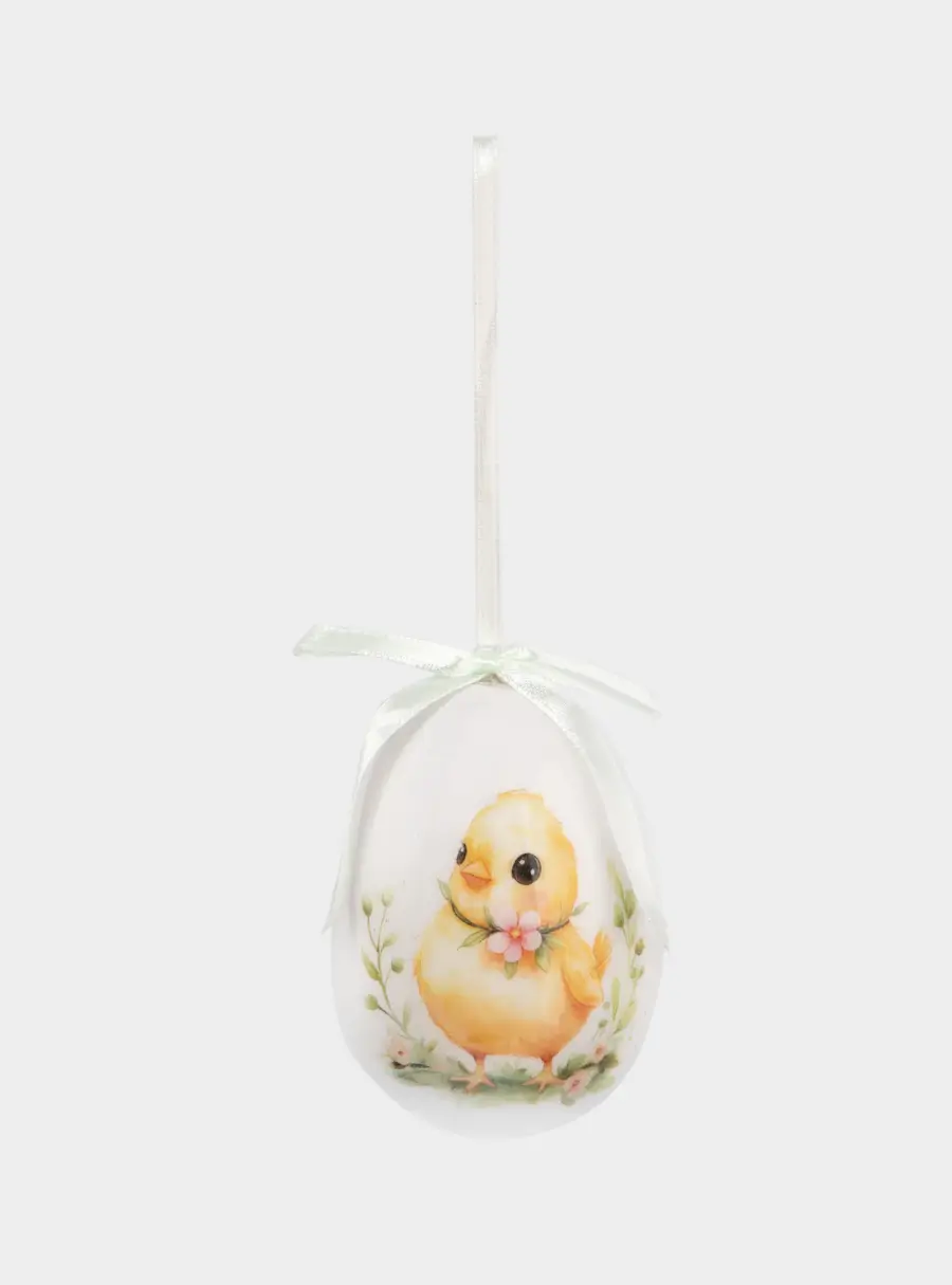 Подвеска, пасхальное яйцо, 8 см, пенопласт, Цыпленок, Interior Easter ,image-1