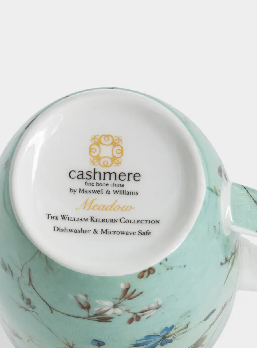 Кружка, 400 мл, фарфор F, голубая, Луговые цветы, William Kilburn ,image-3