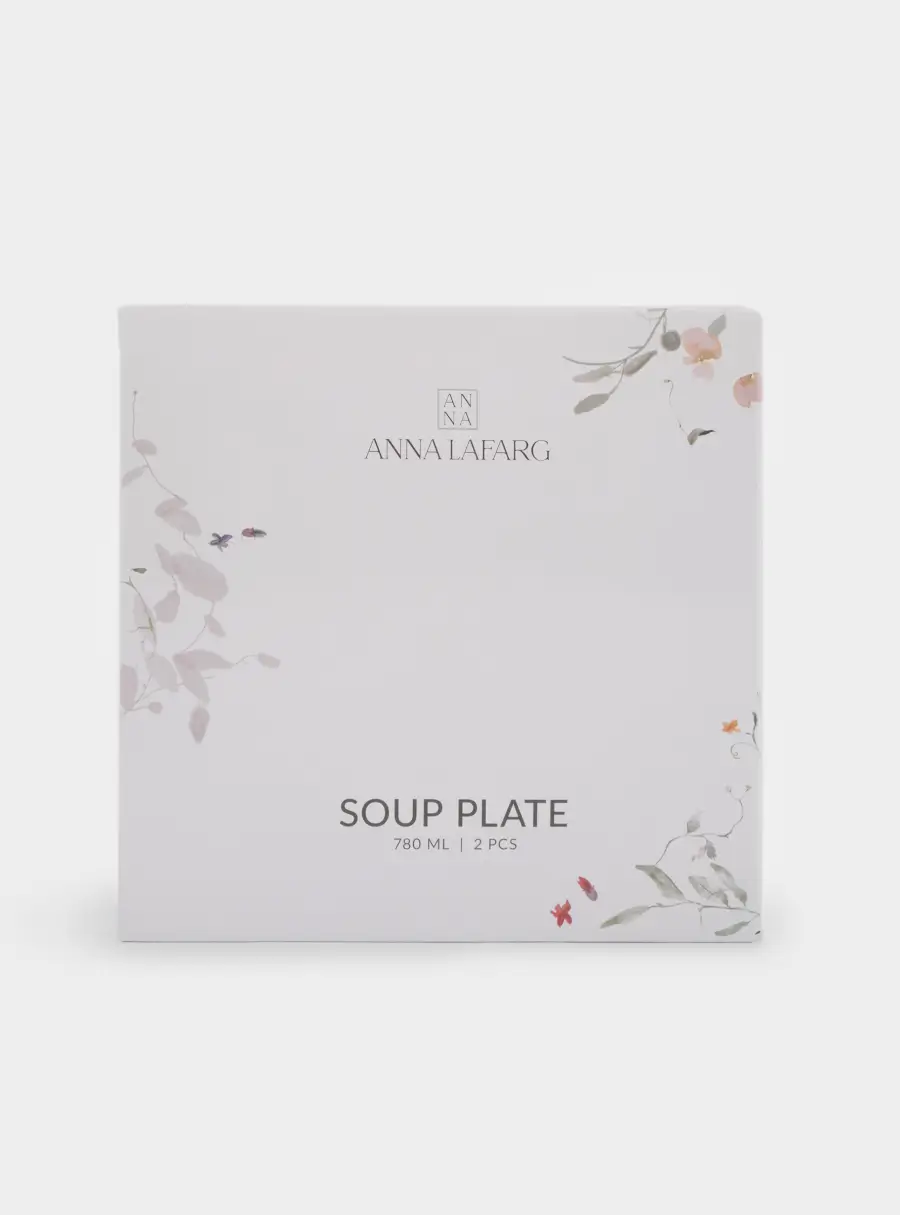 Тарелка суповая, 20х6 см, 780 мл, 2 шт, фарфор N, белая, Цветы и листья, Primrose, image-7