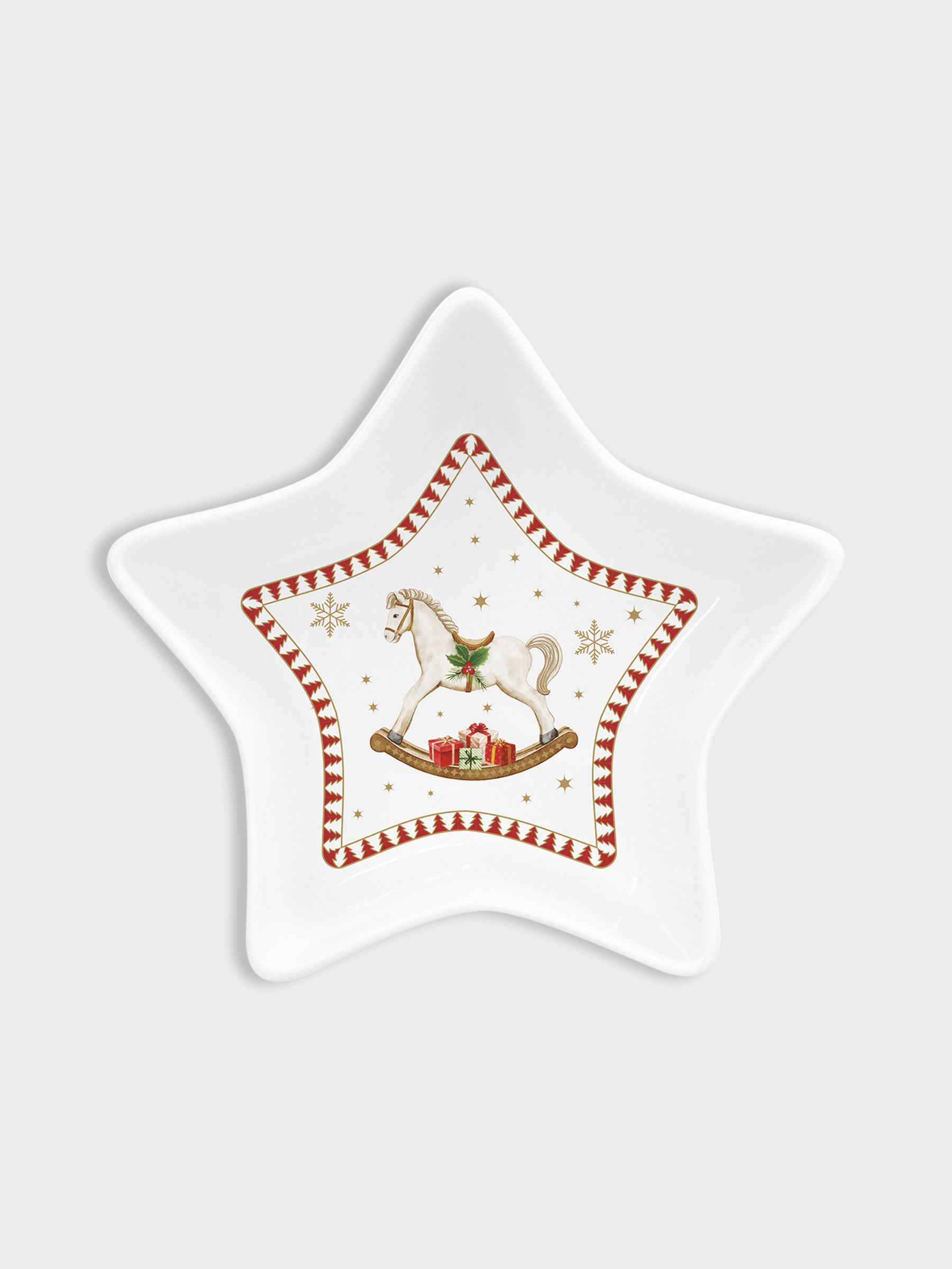 Салатник, 15х5 см, 250 мл, фарфор P, белый, Новогодняя гирлянда, Magie de Noel, image-1