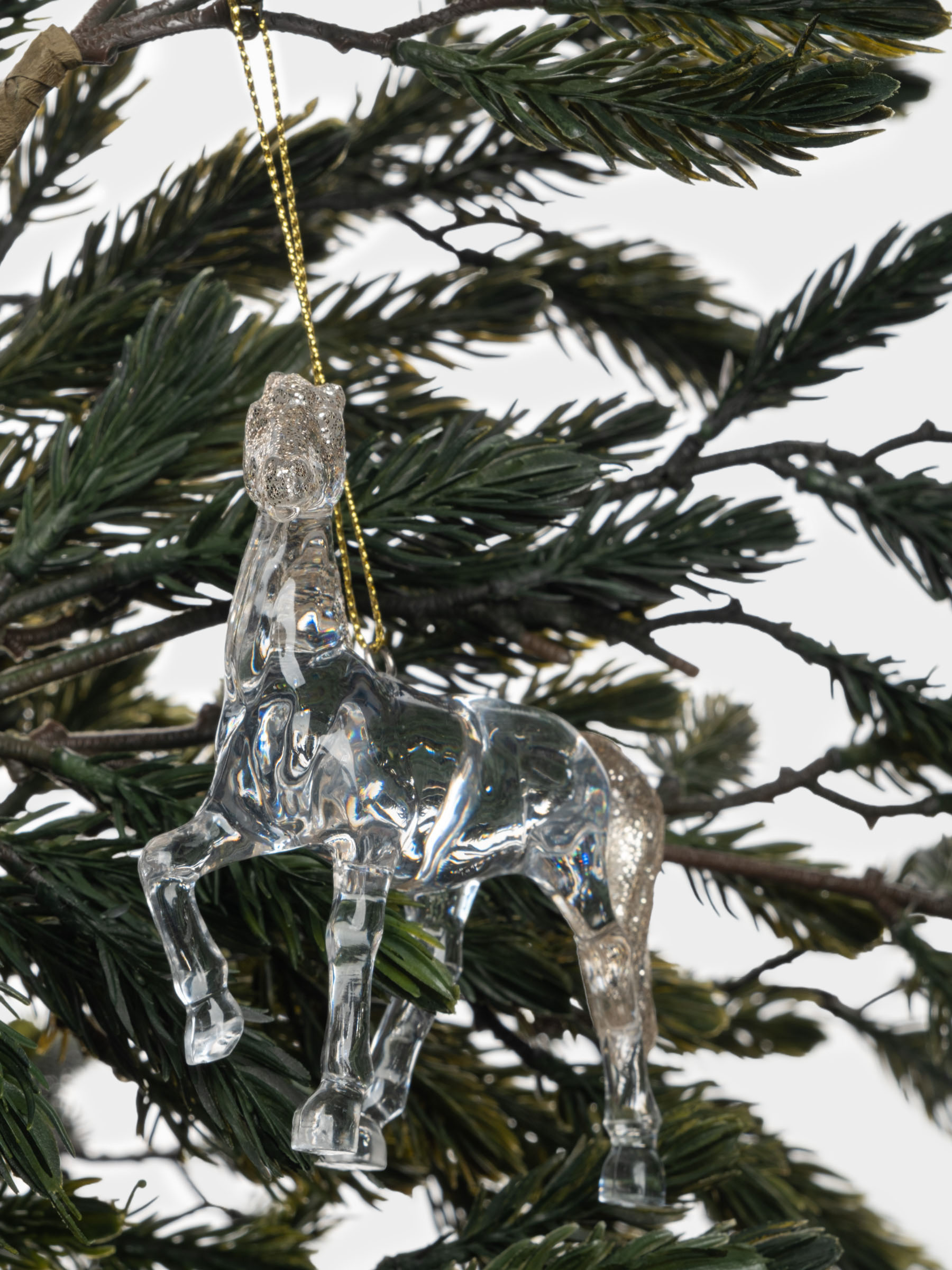 Игрушка елочная, 9 см, акрил, шампань, Лошадь, Horse, image-2