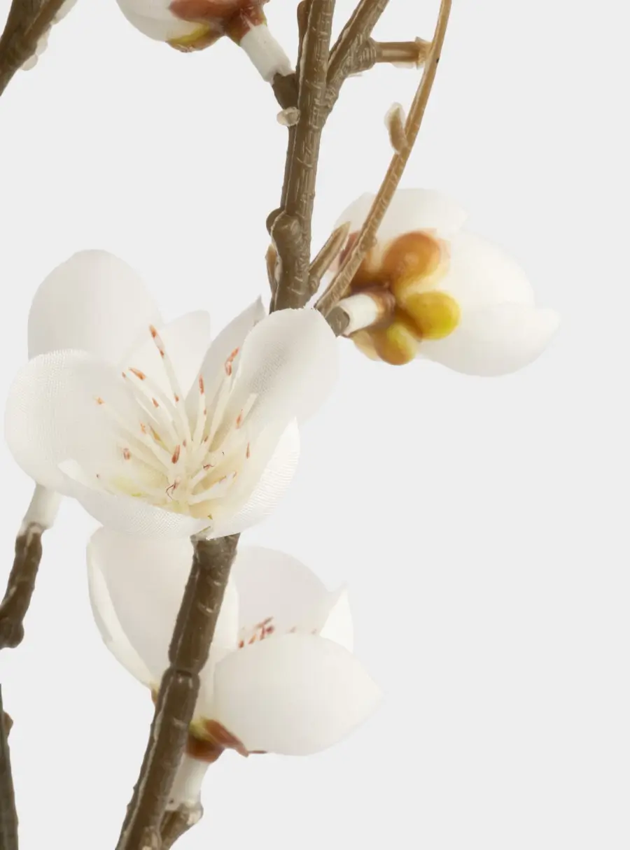 Ветка декоративная, 80 см, полиэстер/металл, Белые цветы, Interior spring, image-4