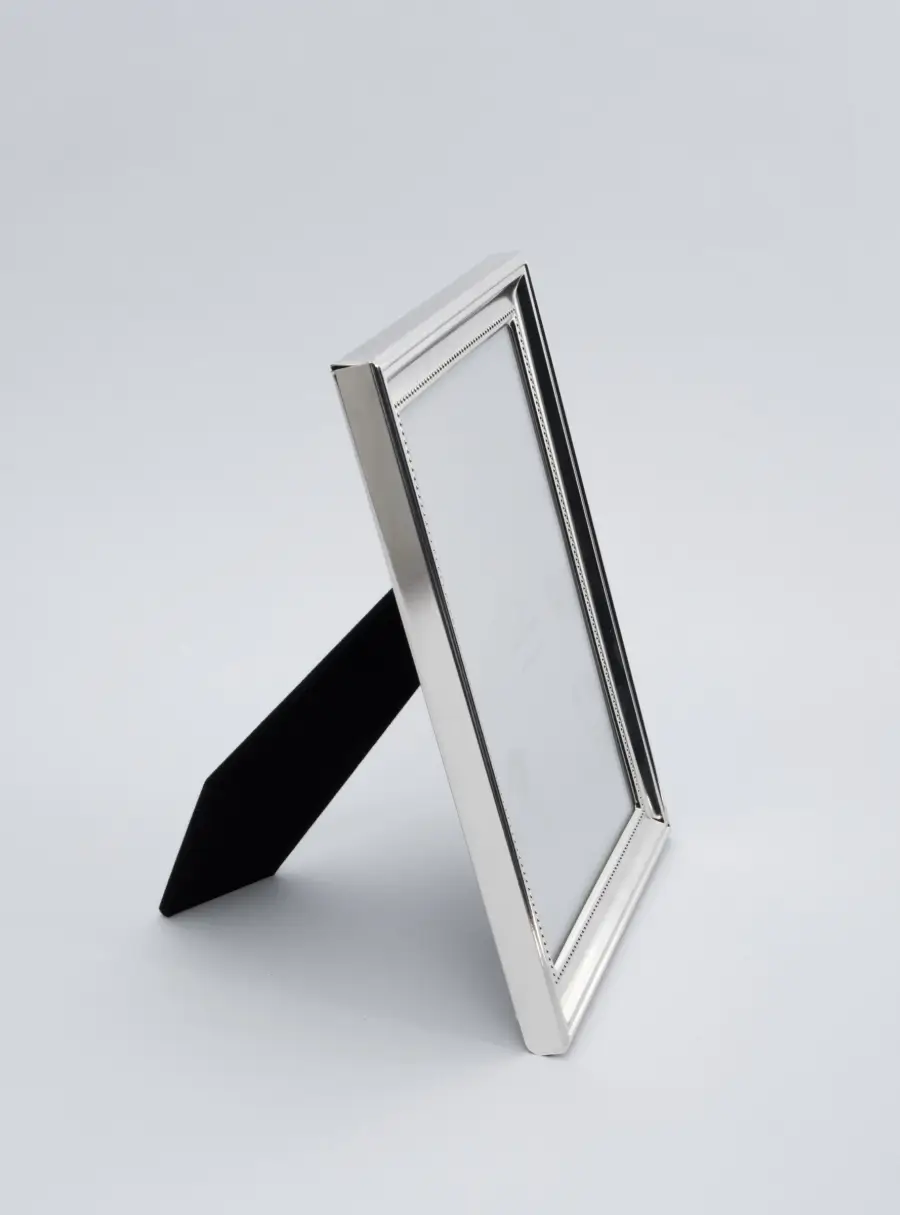 Фоторамка, 18х23 см, пластик/стекло, серебристая, Base, image-3