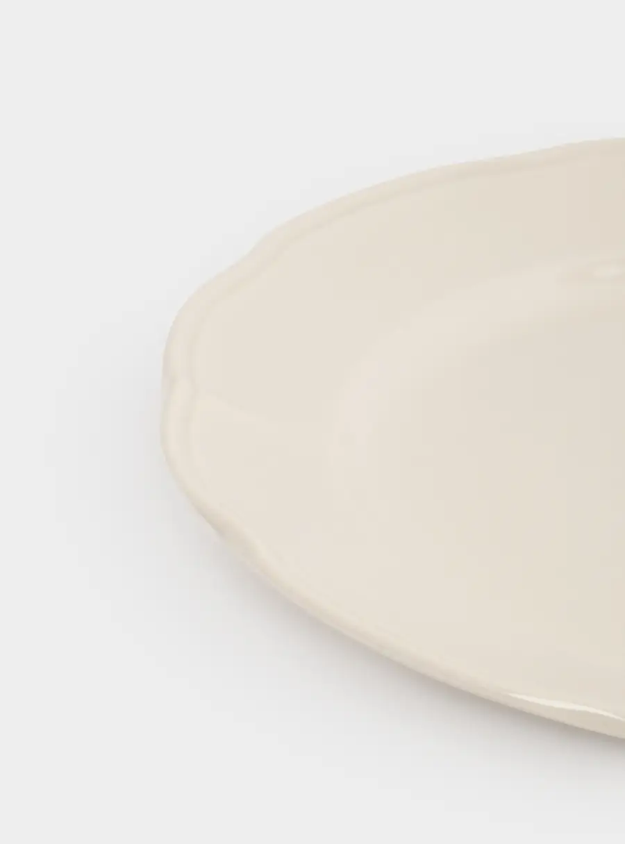 Тарелка обеденная, 27 см, фарфор P, молочная, Rustic ,image-3