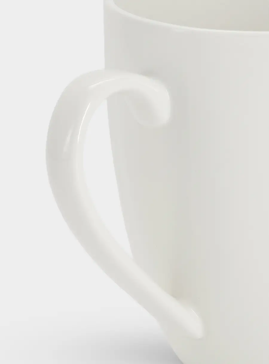 Кружка, 390 мл, фарфор P, белая, White Basics, image-2
