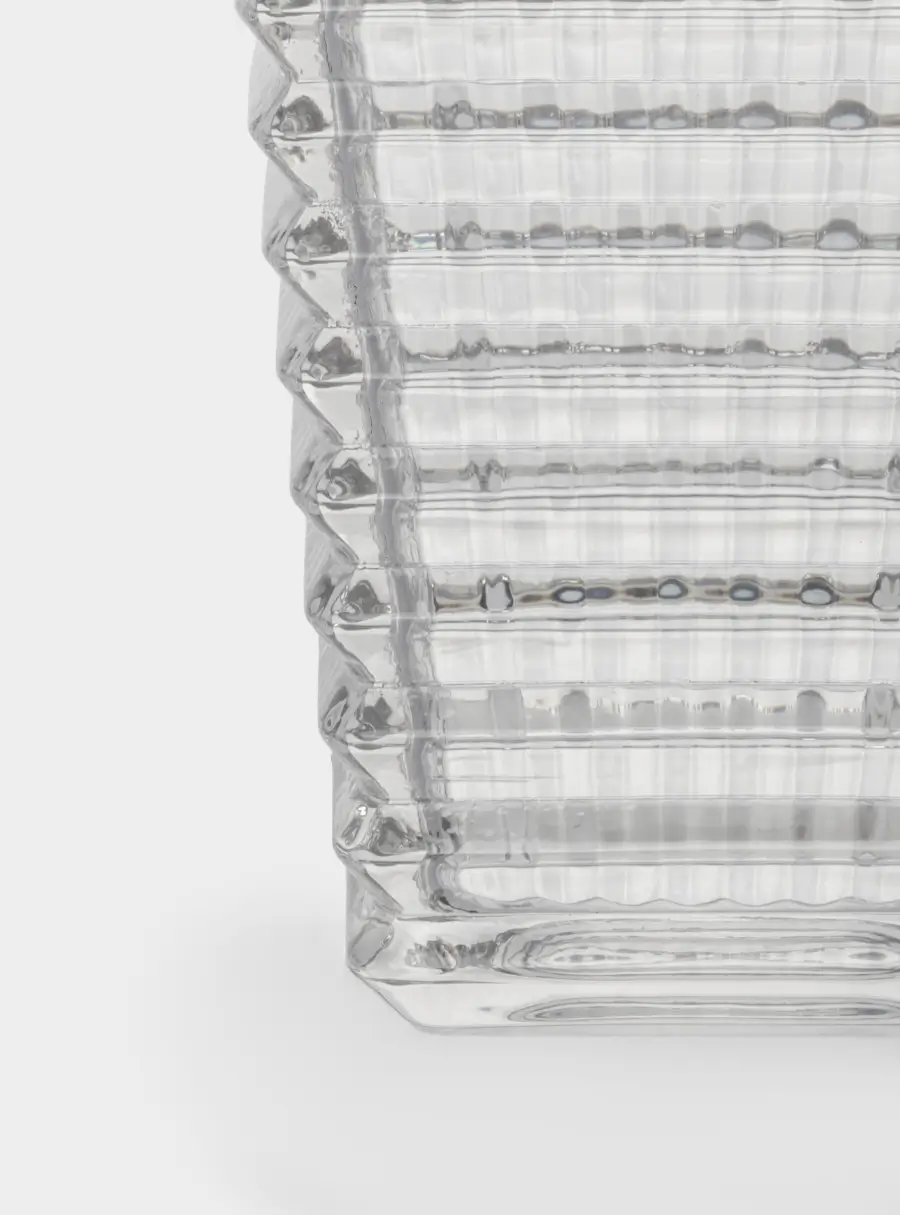 Ваза для цветов, 28 см, стекло Р, серая, Traviata, image-4