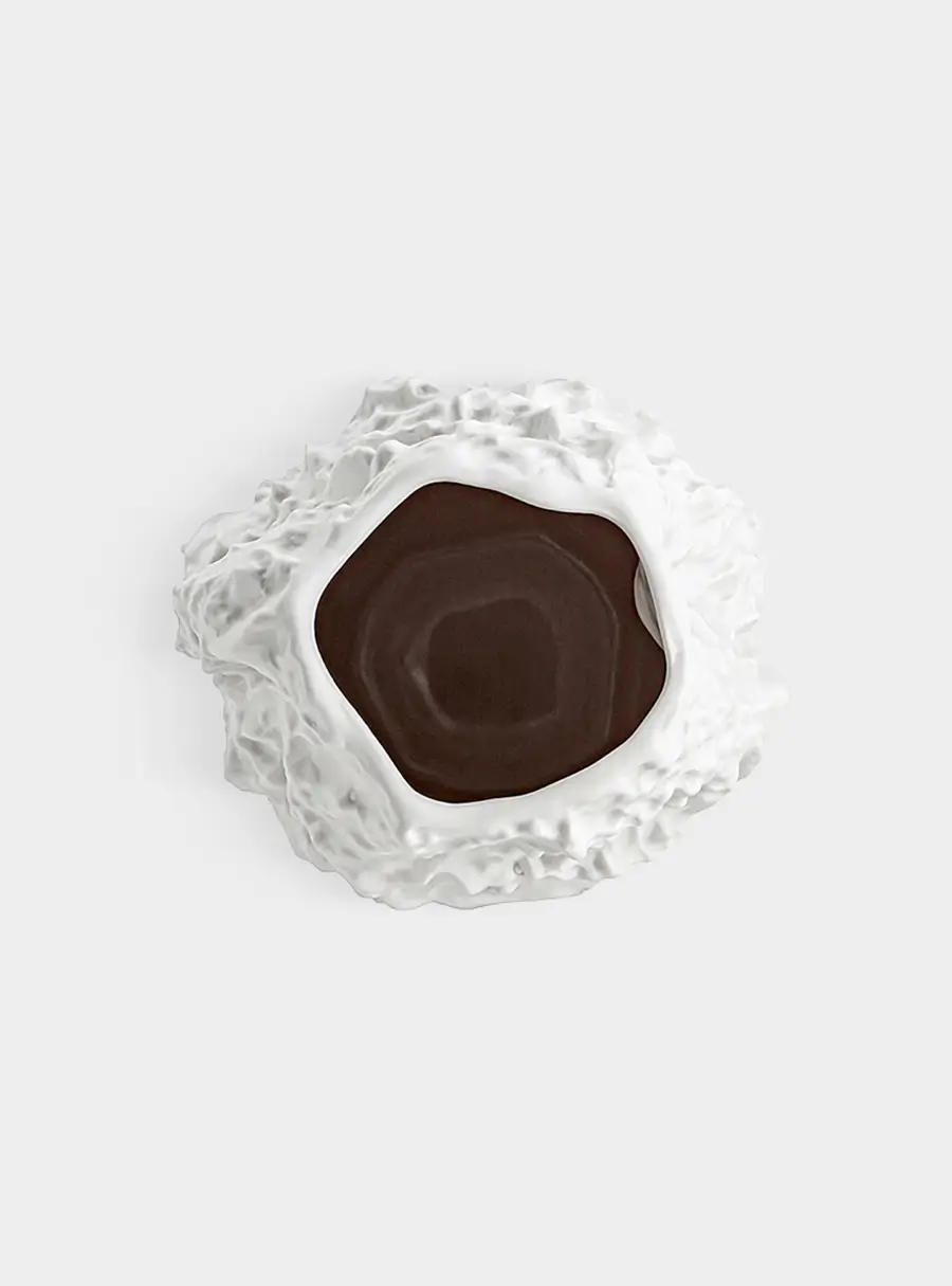 Ваза для цветов, 26 см, декоративная, фарфор P, белая, матовая, Текстура, Gloria, image-1