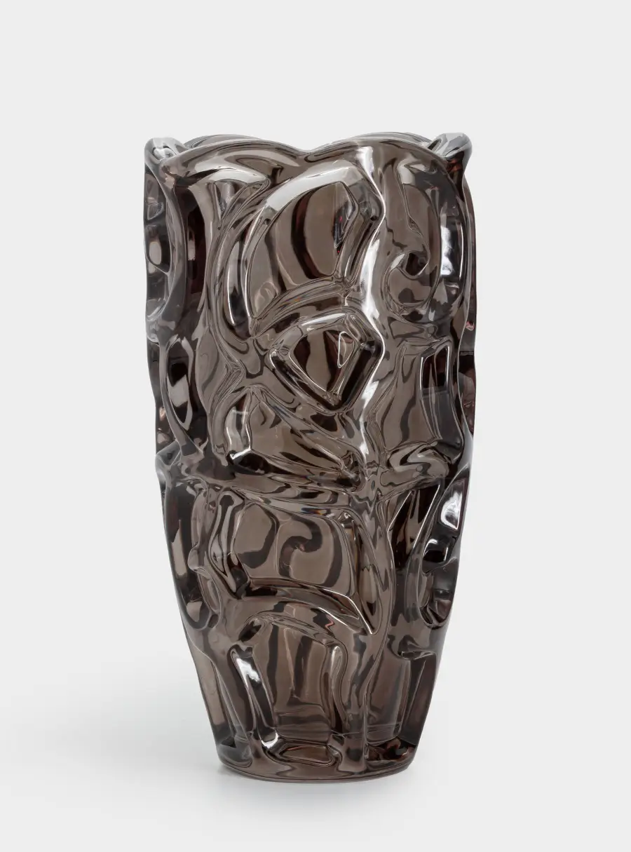 Ваза для цветов, 29 см, стекло Р, коричневая, Узоры, Galaxy ,image-1