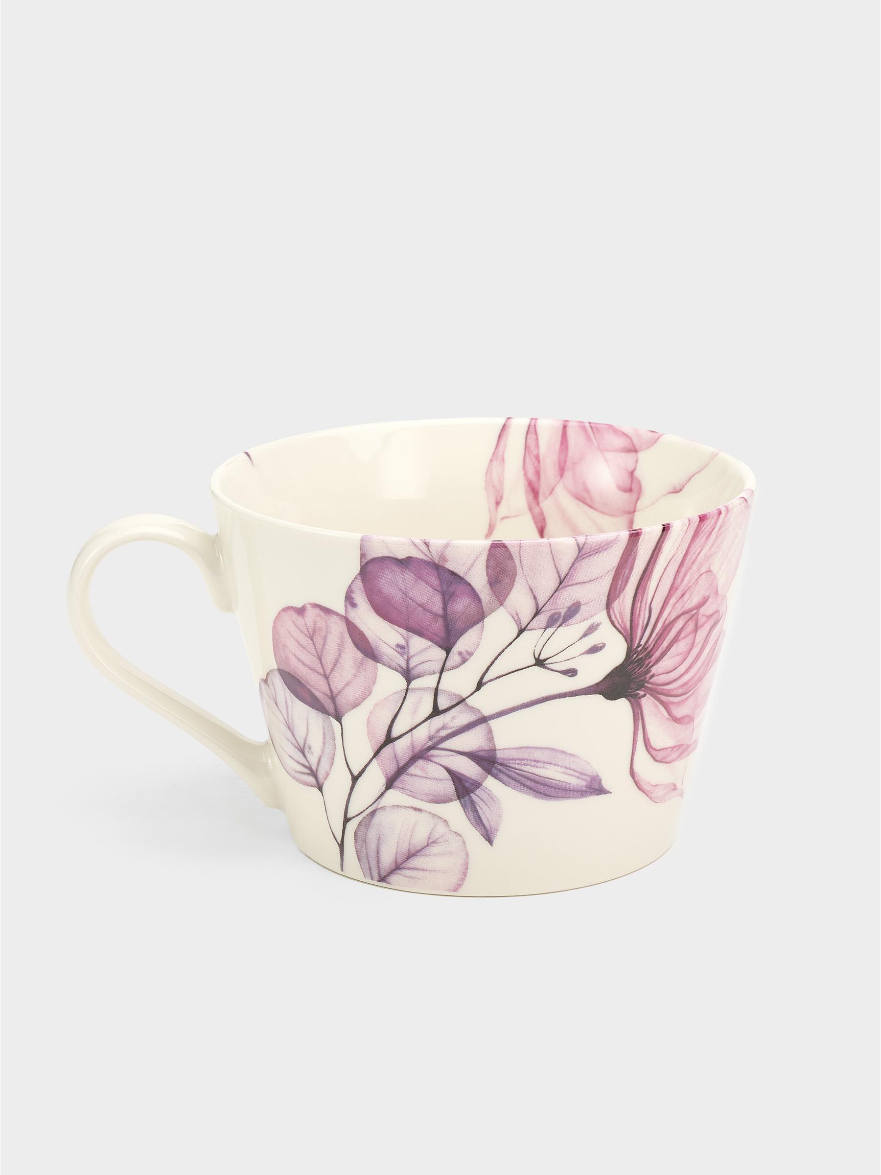 Кружка, 480 мл, фарфор N, белая, Азалия бордовая, Magic flowers, image-2