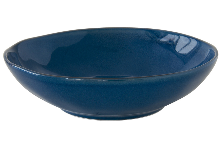Тарелка суповая Interiors синяя, 19 см, 0,7 л