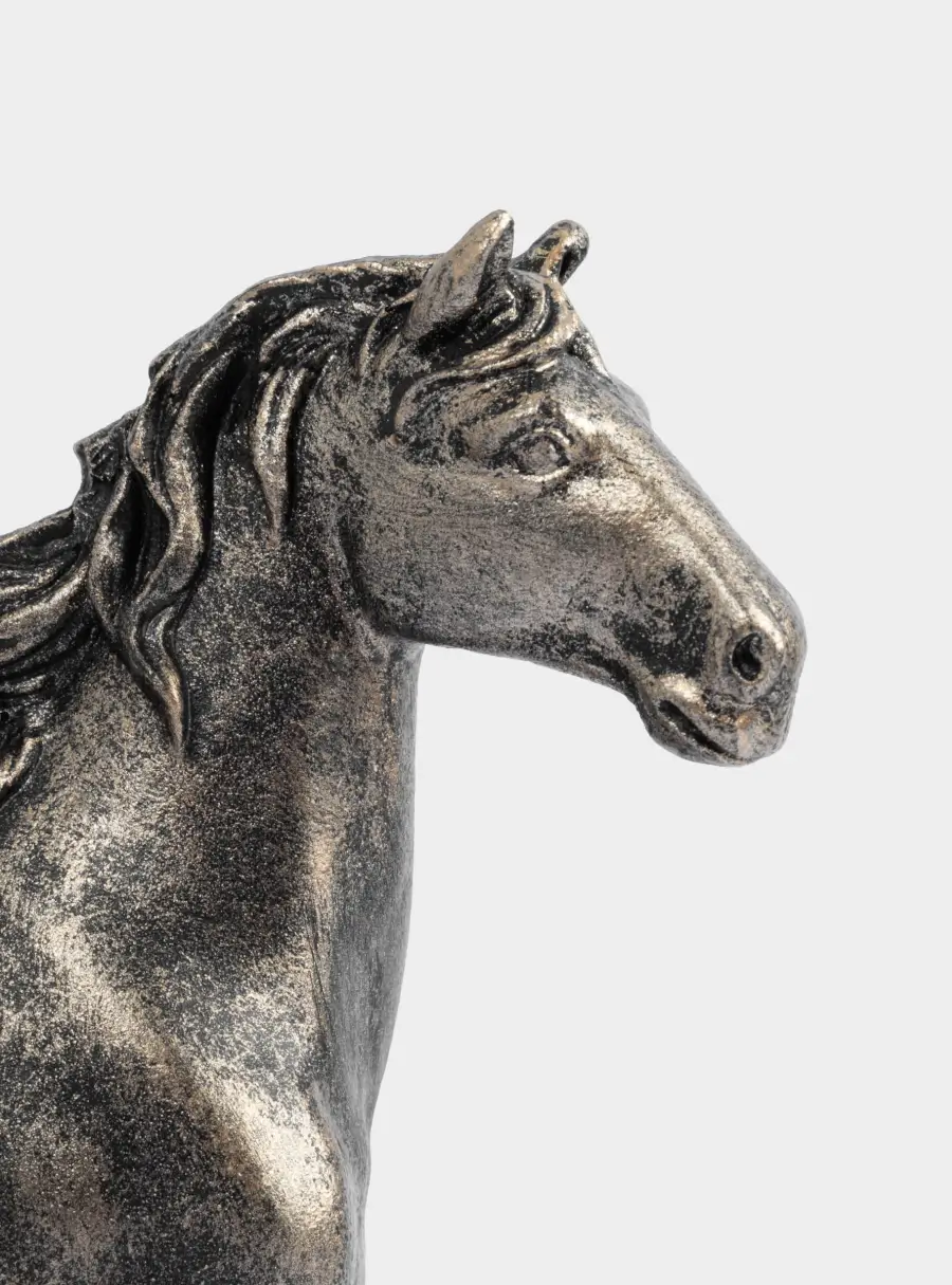 Статуэтка, 18 см, полирезин, бронзовая, Бегущий конь, Horse ,image-2