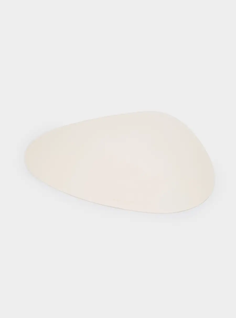 Салфетка под приборы, 37х45 см, ПВХ, фигурная, молочная, Rock ,image-1