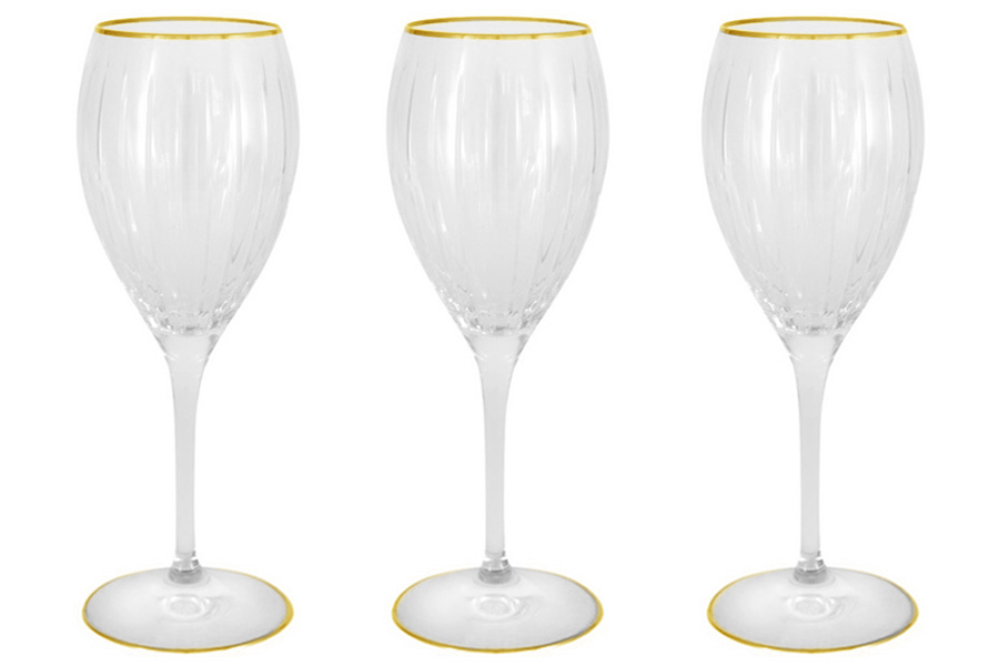 Набор бокалов для вина Пиза золото, 0,275 л, 6 шт