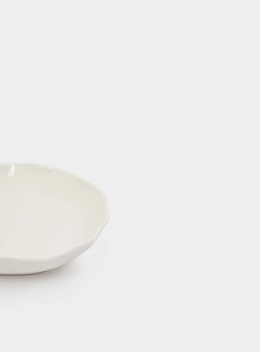 Тарелка суповая, 22х4 см, 600 мл, фарфор P, белая, Волнистый край, White ocean, image-5