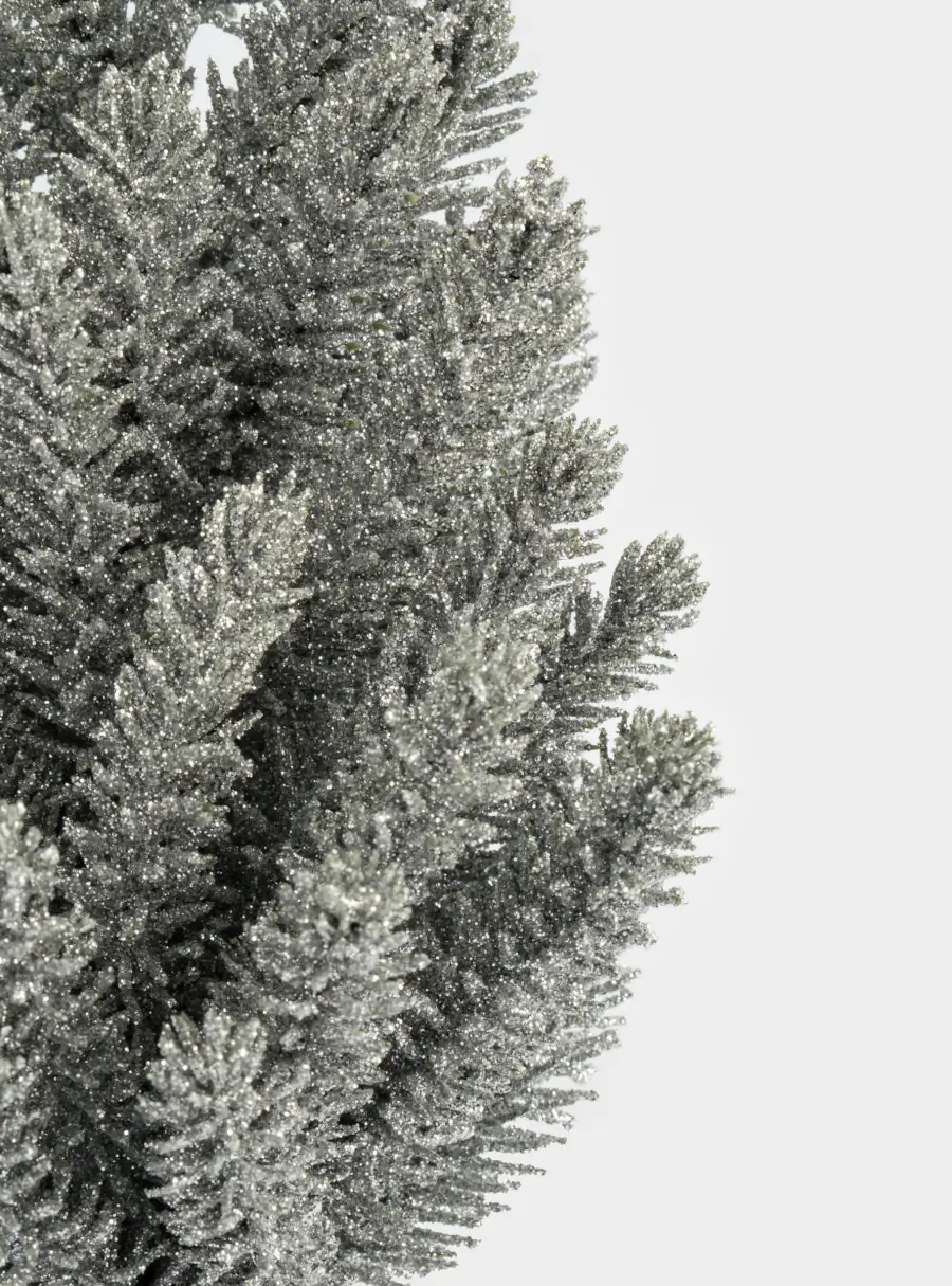 Ель искусственная, 30 см, полиэтилен, серебристая, New year , image-2