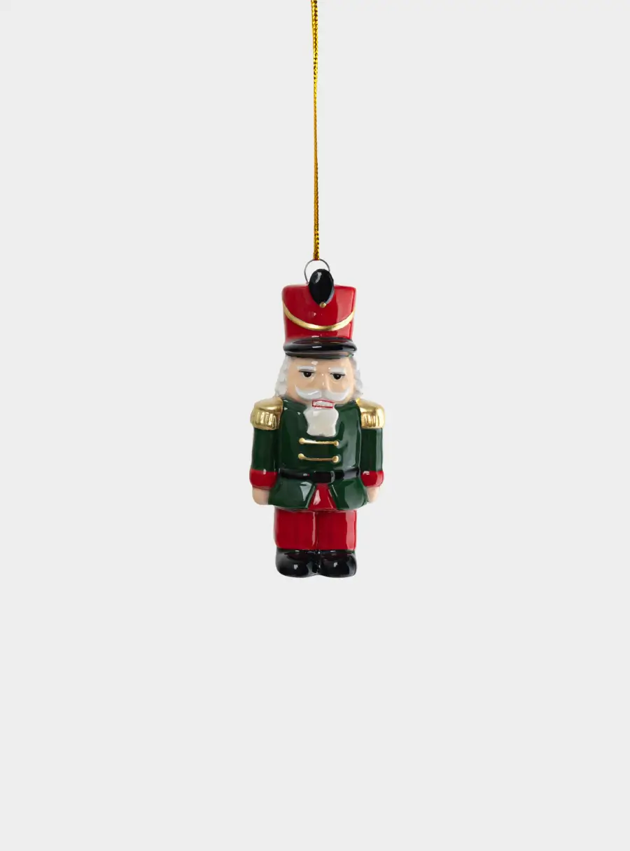 Игрушка елочная, 8 см, керамика D, Щелкунчик, Nutcracker ,image-0