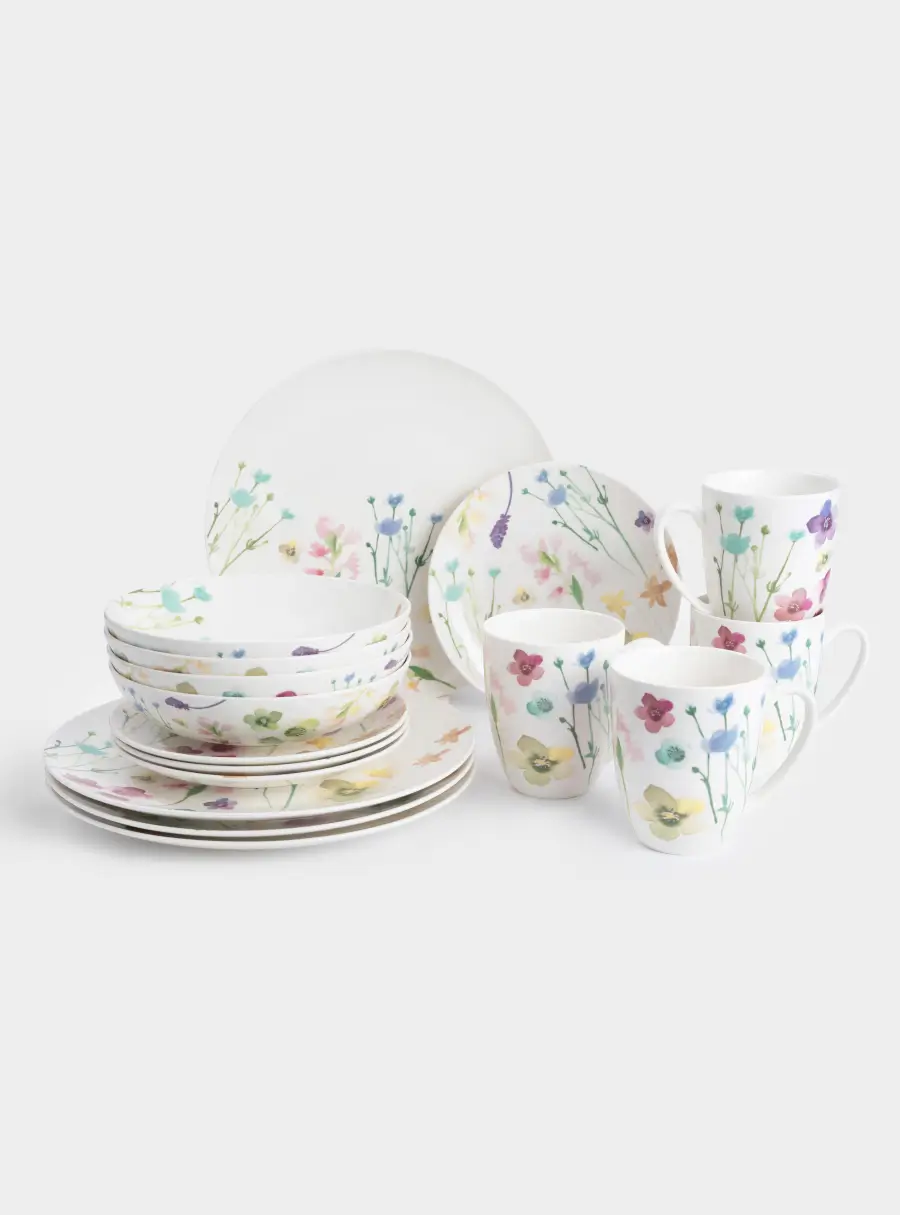 Набор обеденный, 16 пр, Лесные цветы ,image-1