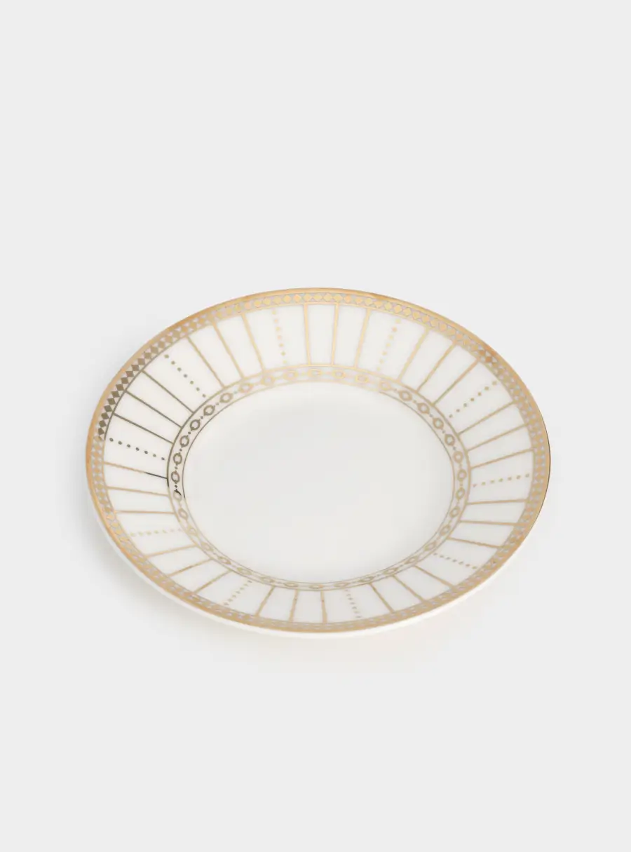 Пара кофейная, 2 перс, 4 пр, фарфор N, белая, с золотистым орнаментом, Golden, image-6