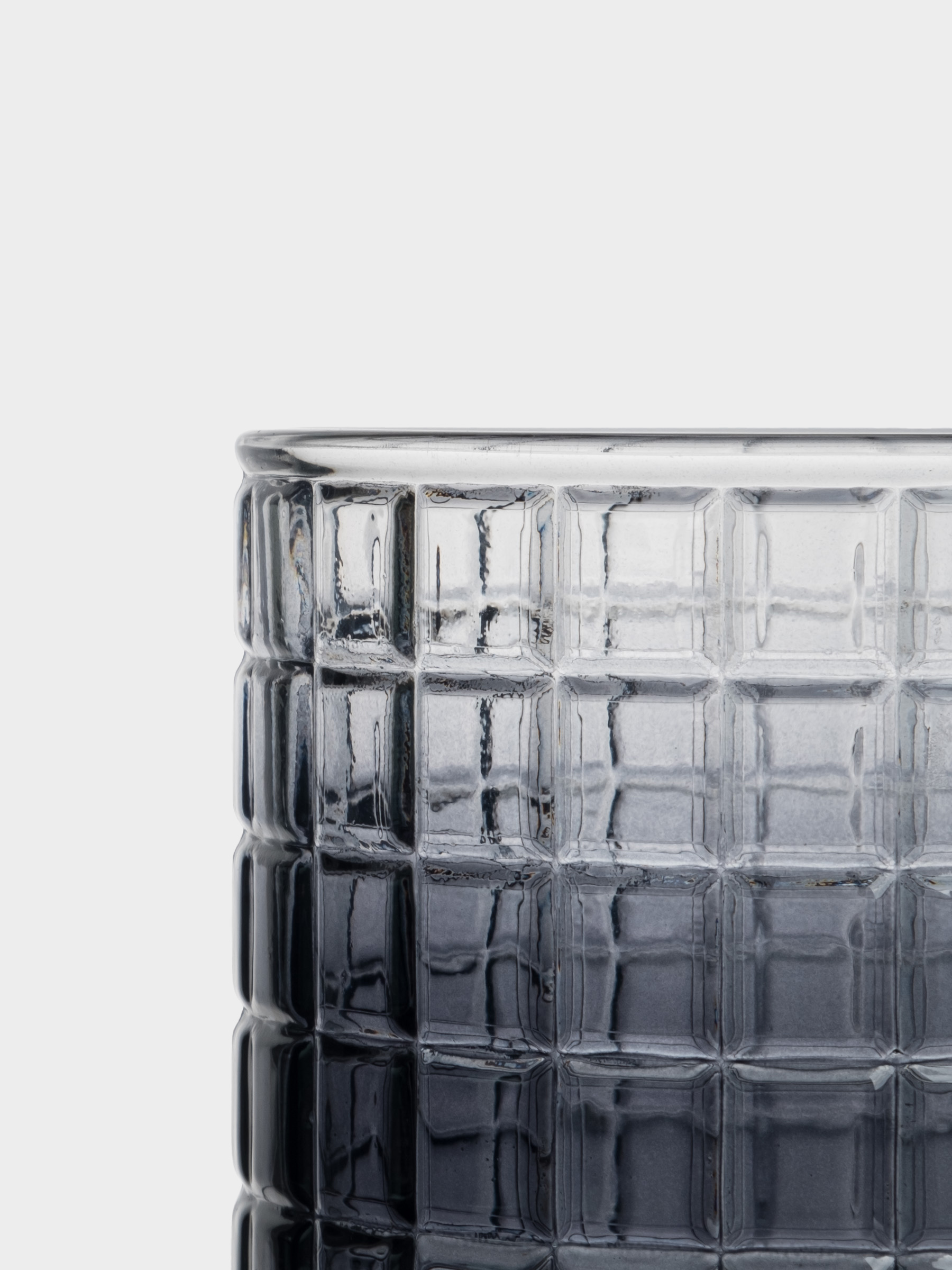 Кружка, 300 мл, стекло Р, серая, Квадраты, image-2